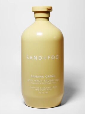 🆕 Sand and Fog Banana Crème Body Wash 32oz BNWT Sand + Fog
